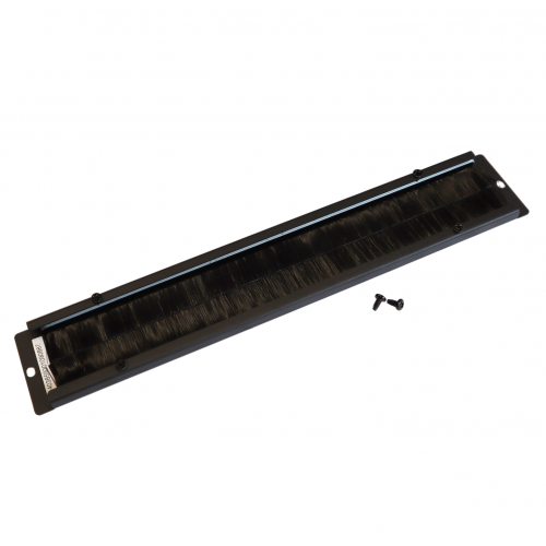 Brush cable entry for “Business” floor cabinets, black